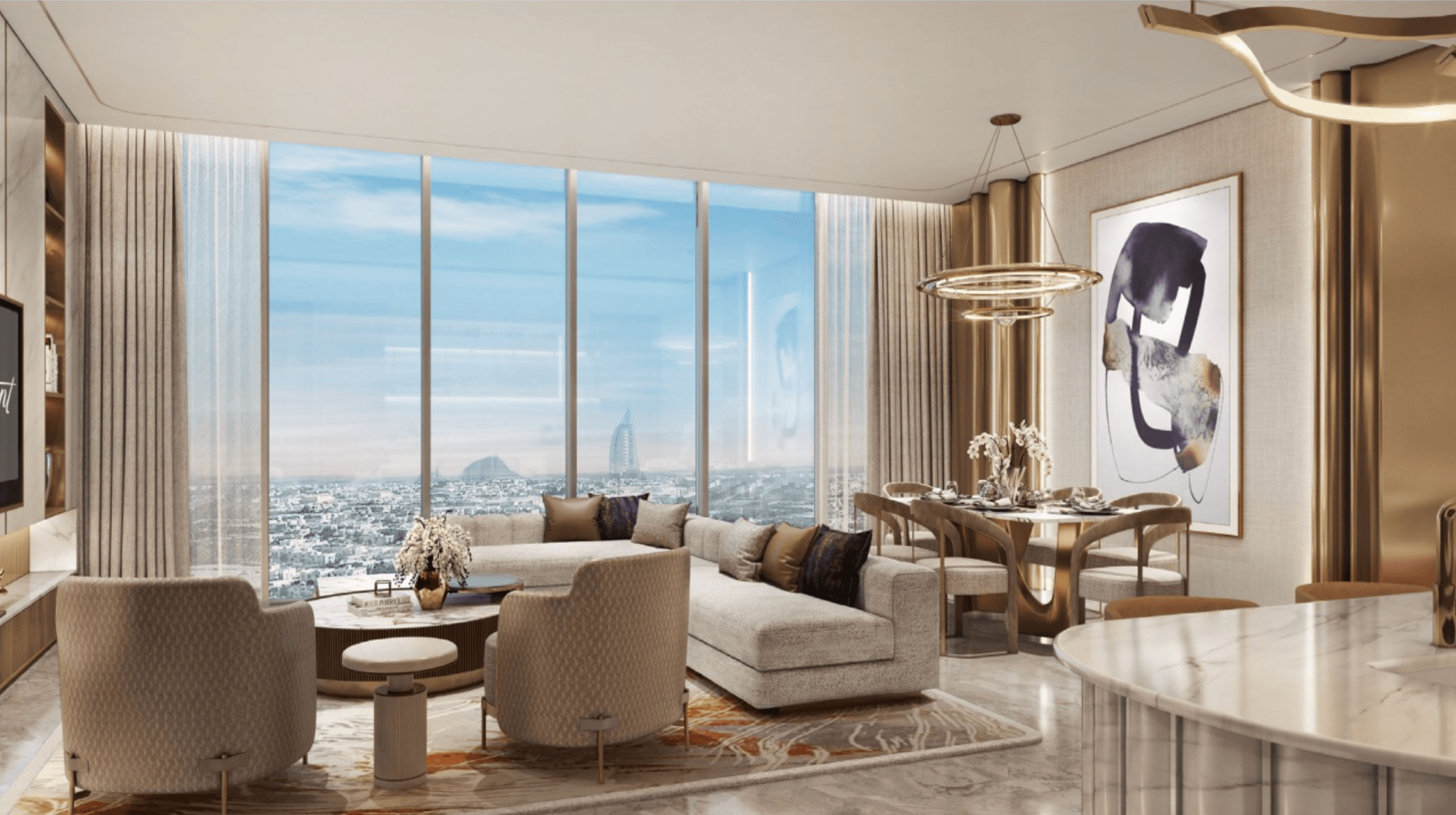 Fairmont Residences Dubai Skyline by VAimage