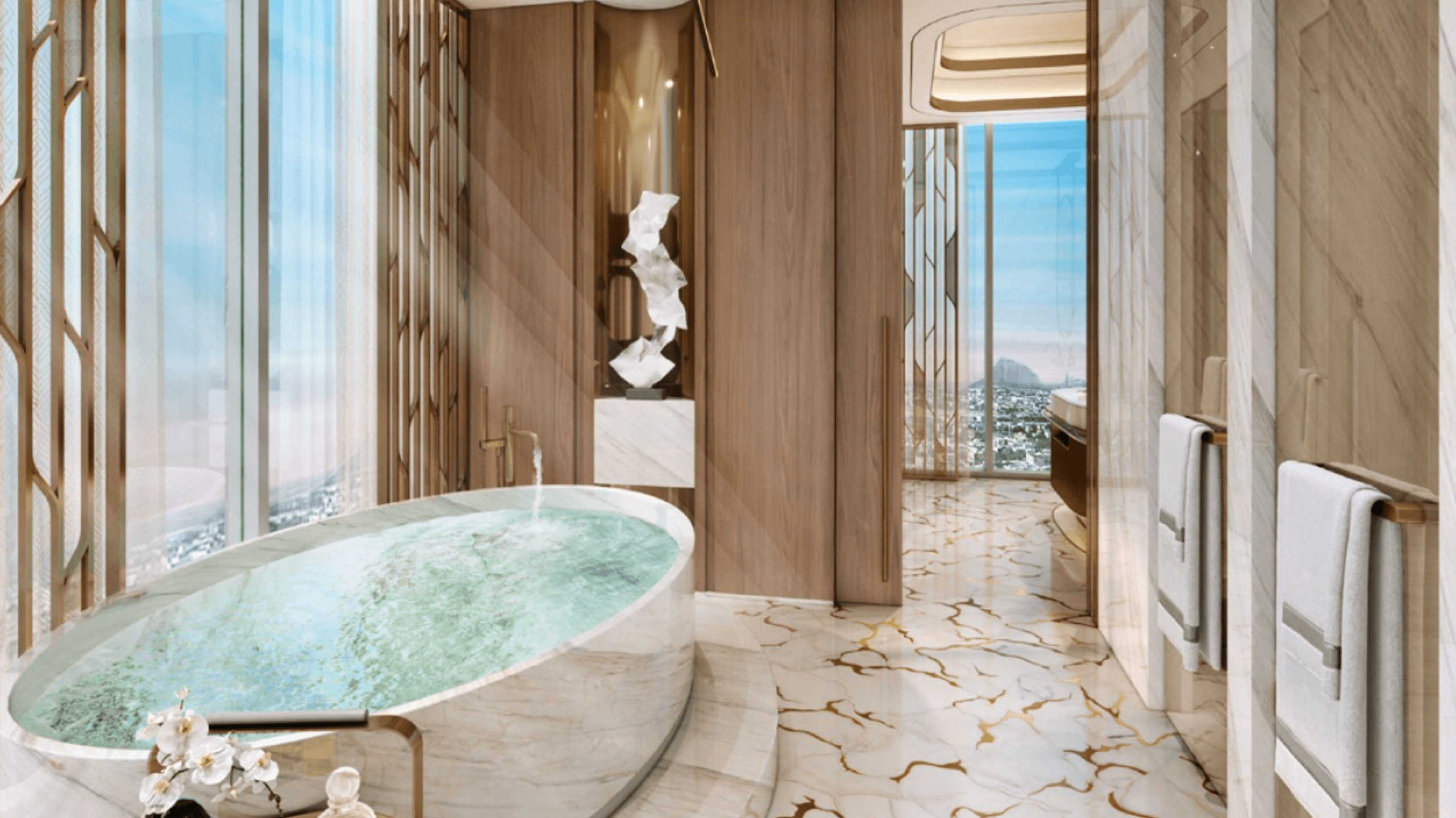 Fairmont Residences Dubai Skyline by VAimage