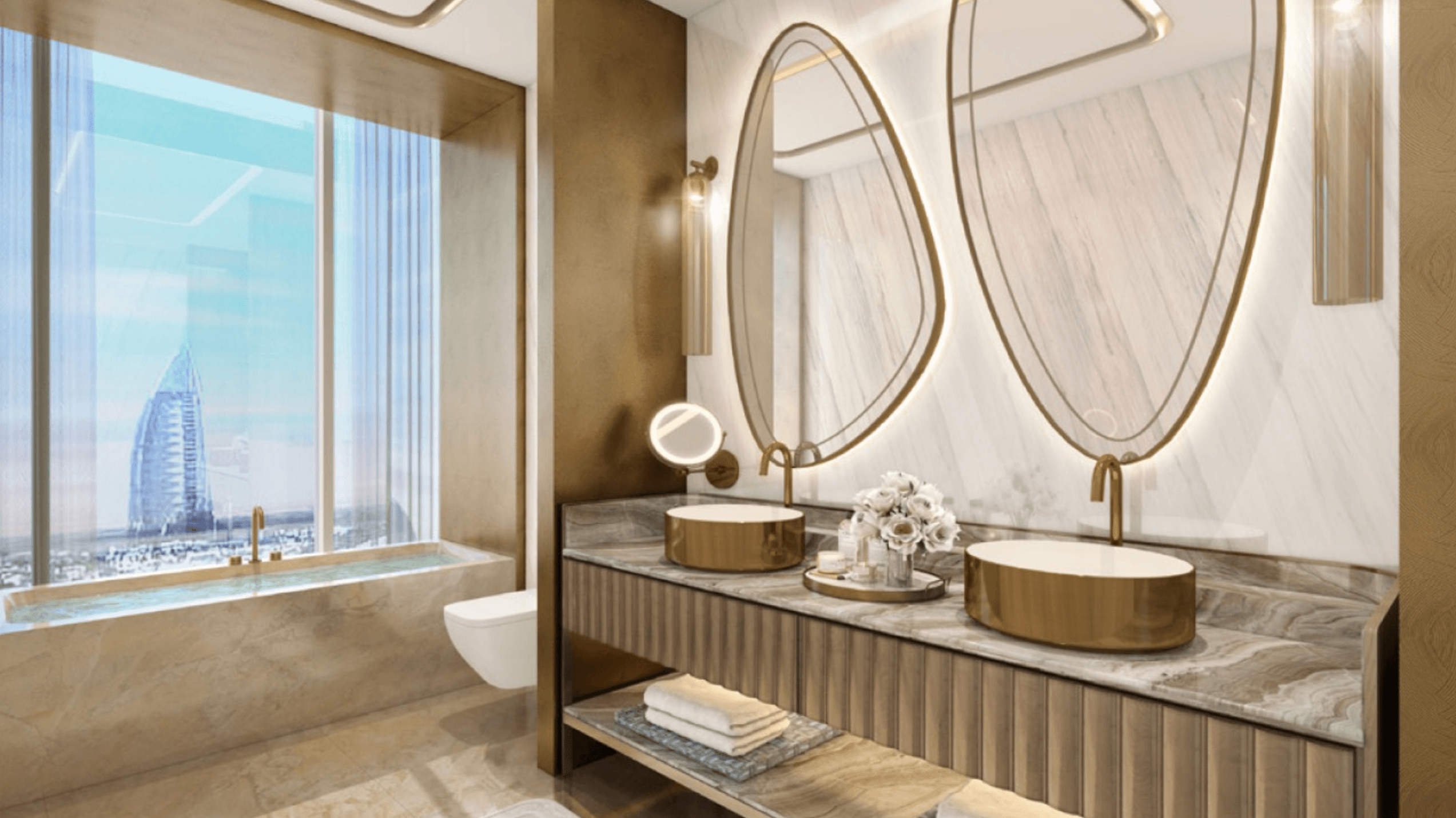 Fairmont Residences Dubai Skyline by VAimage